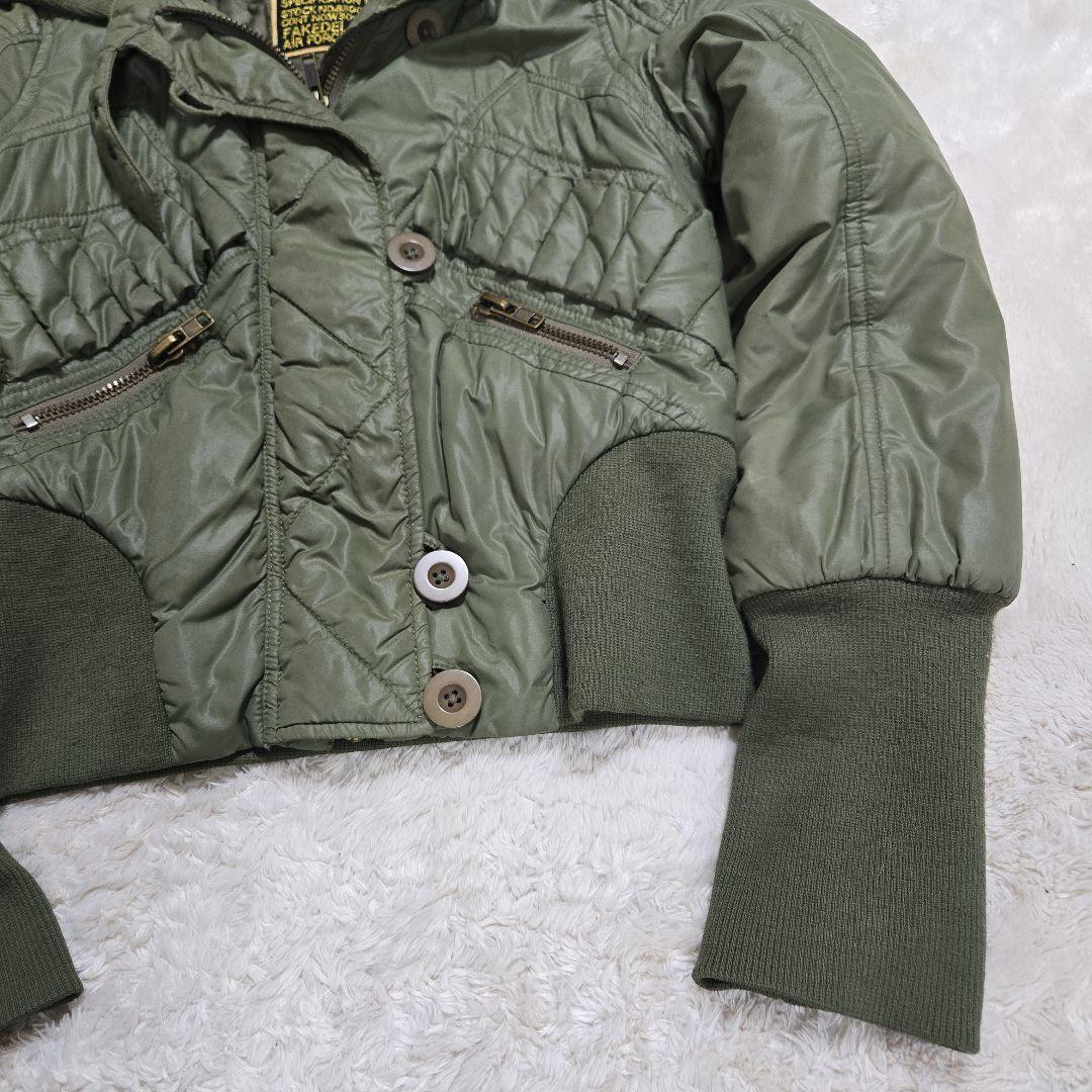 希少 00s 初期 マウジー N-2B フェイクデリック社 クロップド 短丈