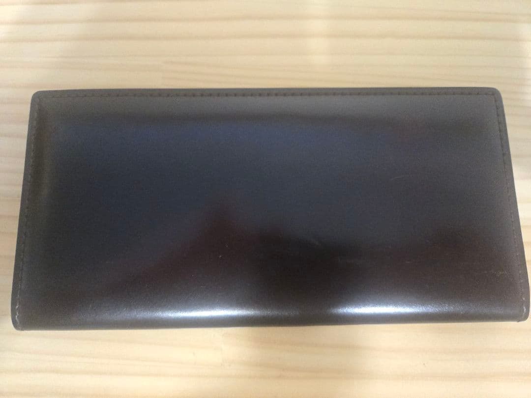 ガンゾ　シェルコードバン長財布