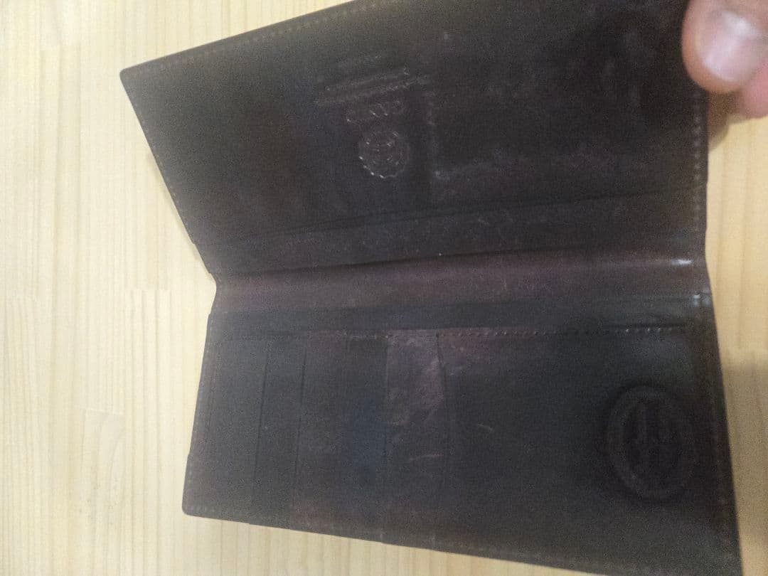 ガンゾ　シェルコードバン長財布