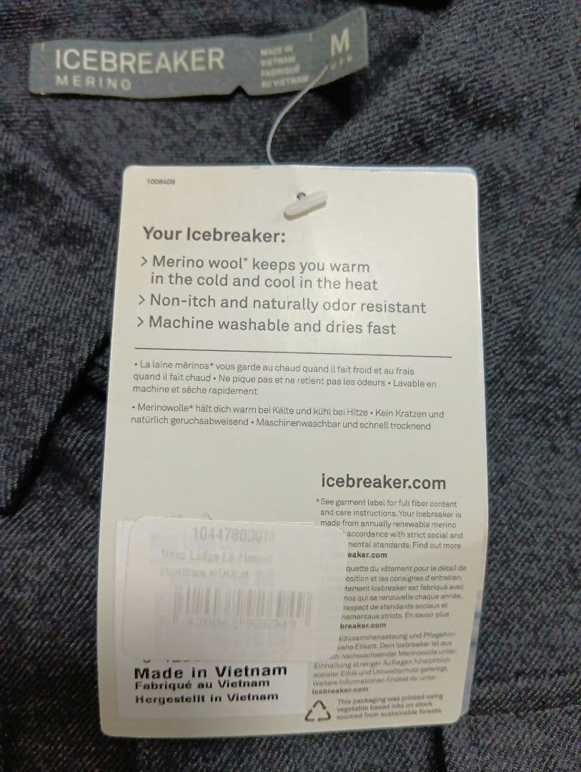 トップス icebreaker Lodge LS Flannel Shirt M