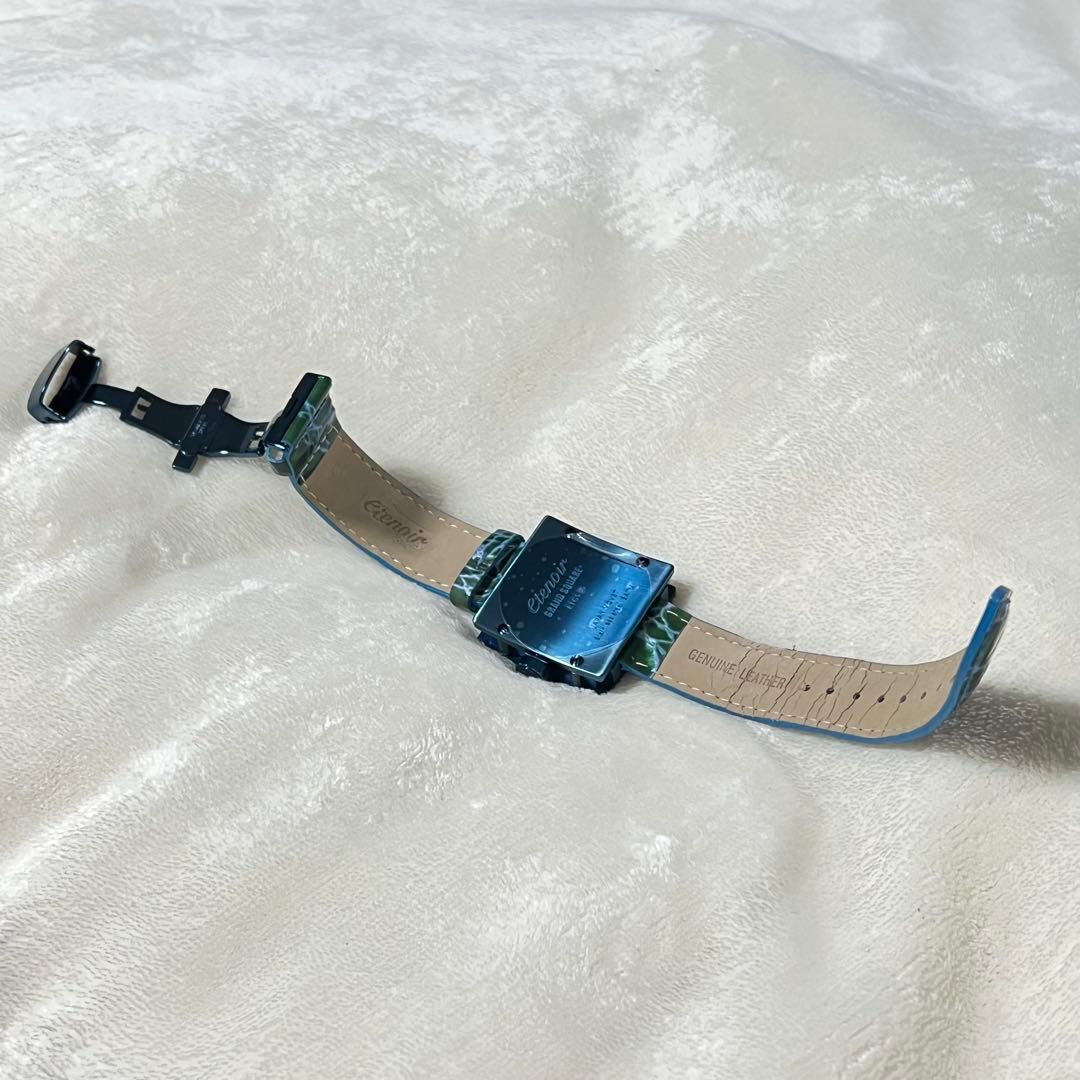 エテノワールetenoir 廃盤レアBLUEモデル腕時計 ETGS36自動巻き