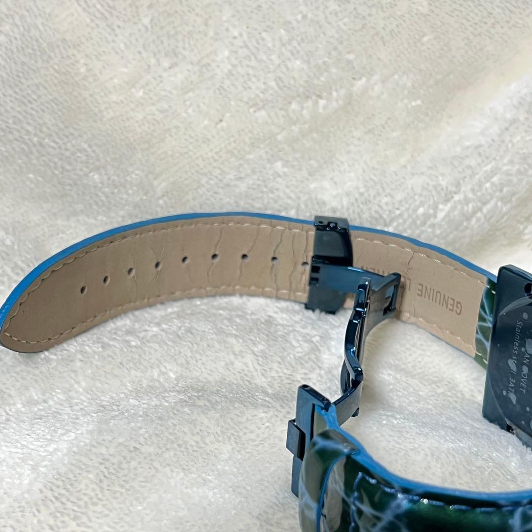 エテノワールetenoir 廃盤レアBLUEモデル腕時計 ETGS36自動巻き