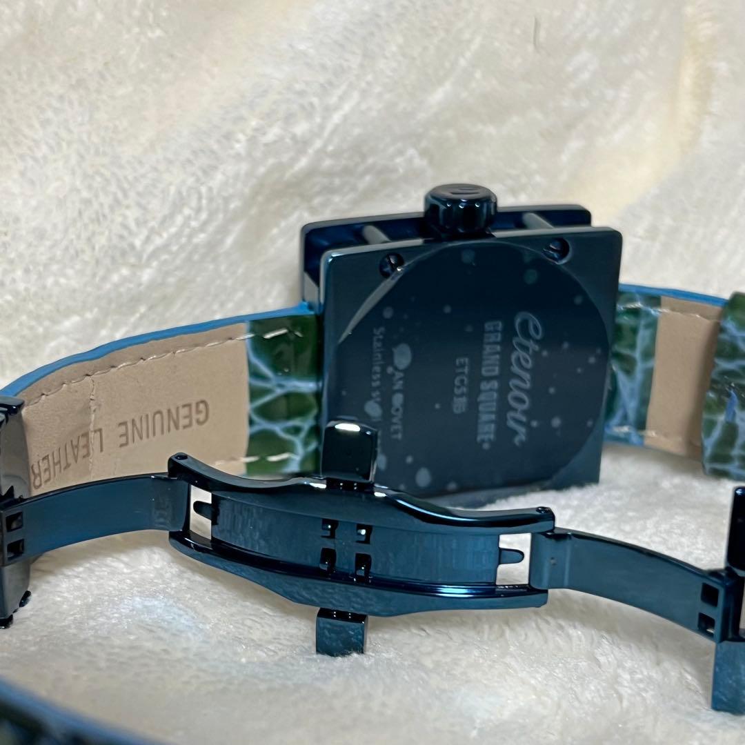 エテノワールetenoir 廃盤レアBLUEモデル腕時計 ETGS36自動巻き