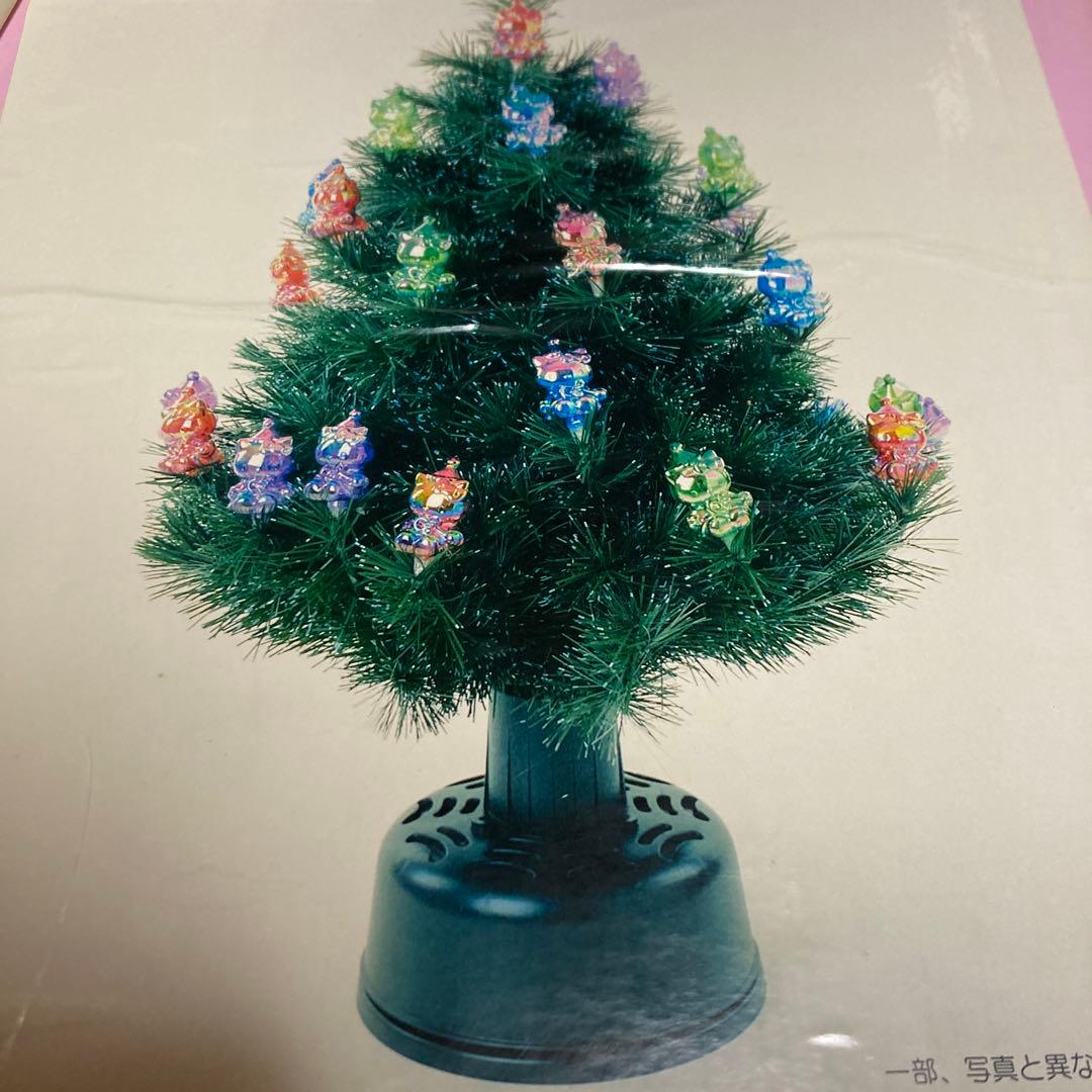 ハローキティ　K/T ファイバーツリー　80 Dカット　光るクリスマスツリー
