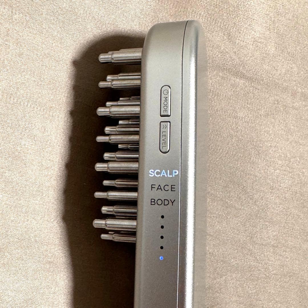 SALONIA EMS LIFT BRUSH 美顔器 電気ブラシ シルバー