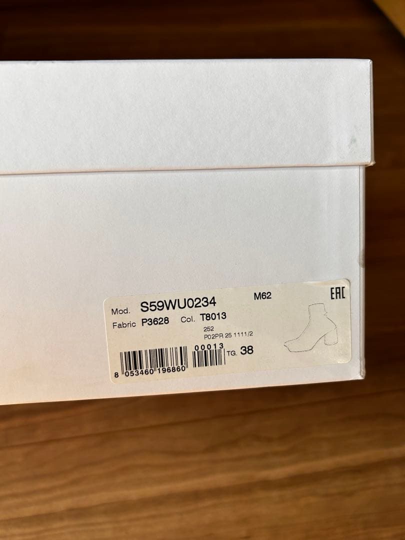 新品タグ付きMM6メゾンマルジェラアナトミックタビトゥアンクルブーツ☆ブラック