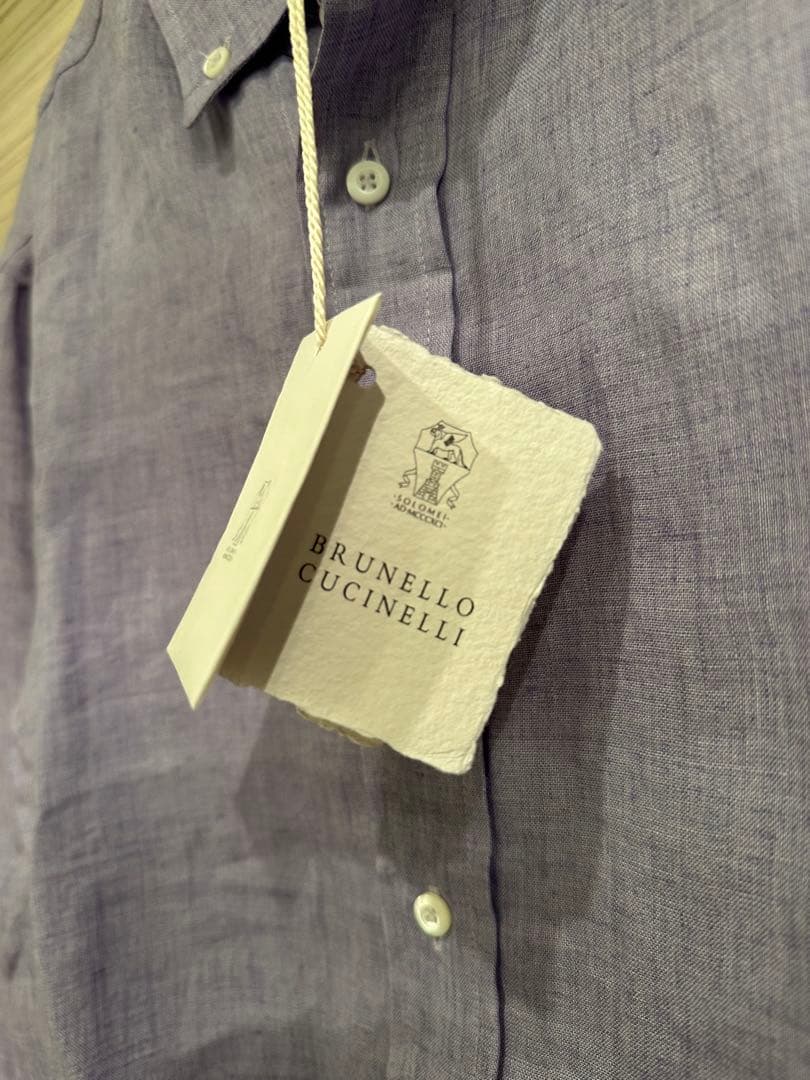 BRUNELLO CUCINELLI/リネンシャツ/サイズS/新品未使用