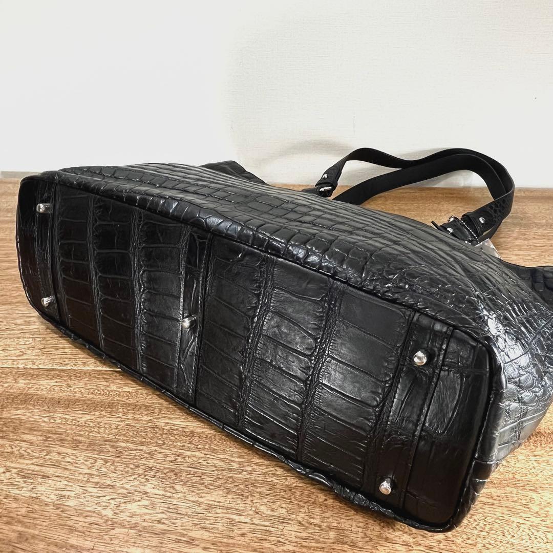 新品 JRA 定60万 特大サイズ クロコダイル ニロティカス 2wayバッグ