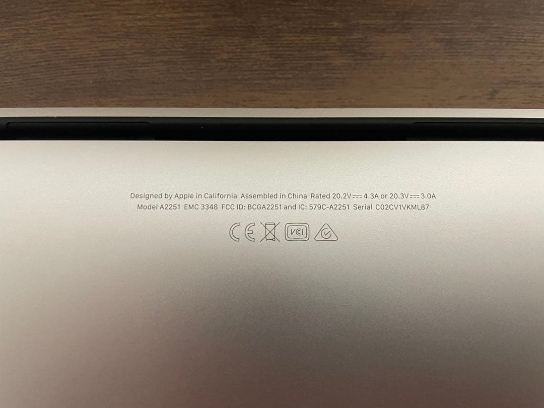 ジャンク品　MacBook Pro 2020 大容量SSD 2TB