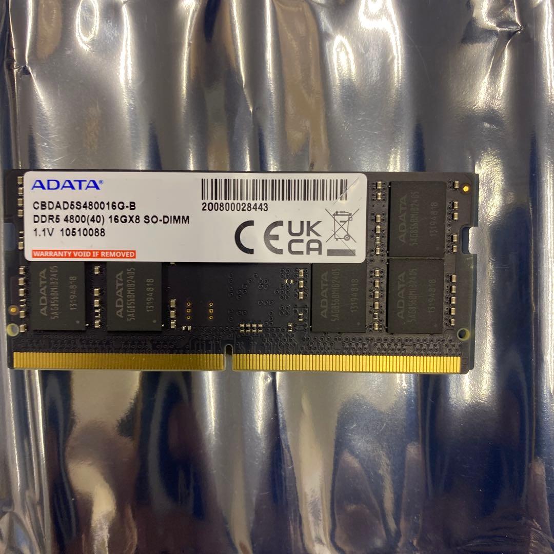 ♠︎送料込み★ ADATA ノートPC メモリ DDR5 16GB 1枚