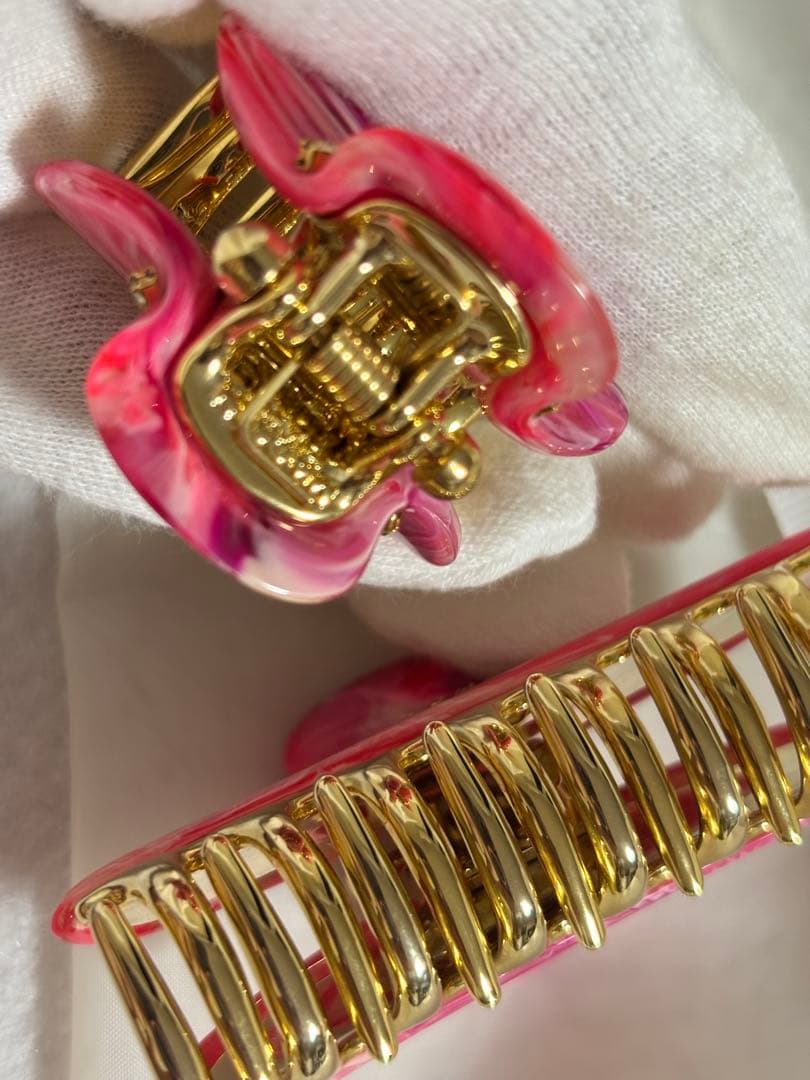 【新品同様】acca クリップ　マーブル　コラーナ　2個組　セット