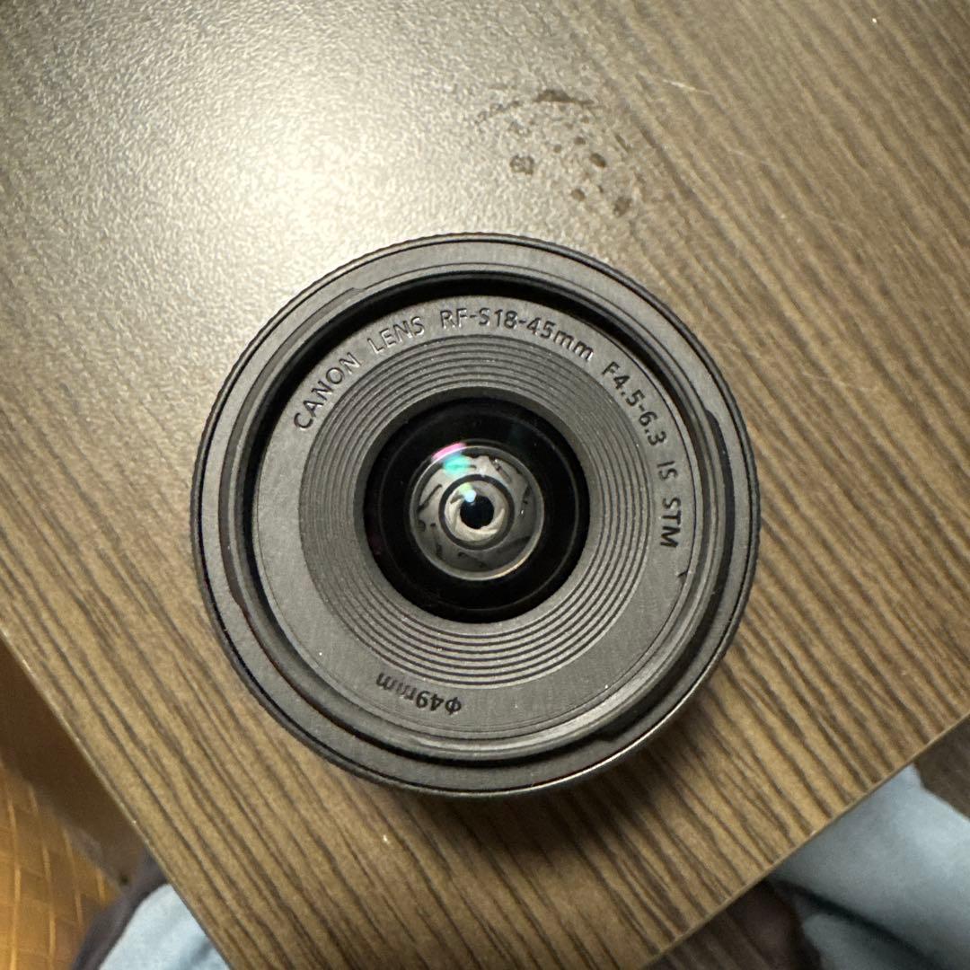 値下げ　キヤノン　Canon RFs 18-45mm F4.5-6.3 uv付き