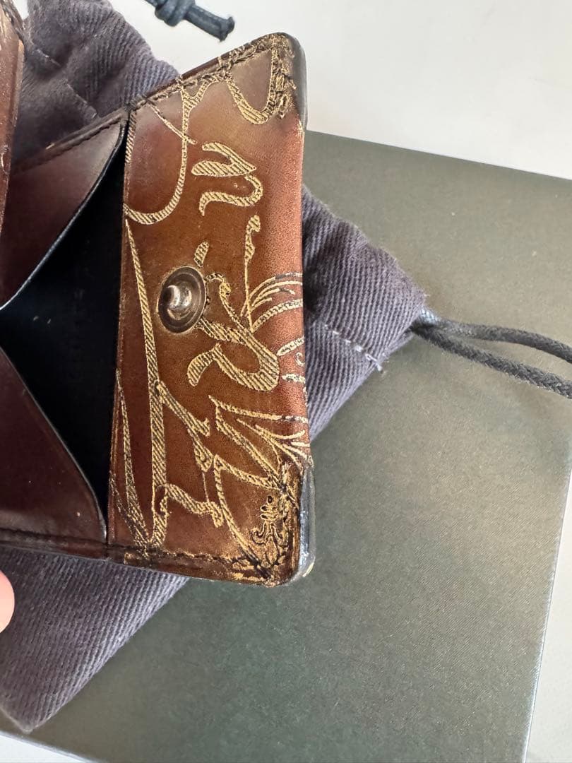 Berluti ベルルッティ ブラウンレザー ケース ゴールデンパティーヌ