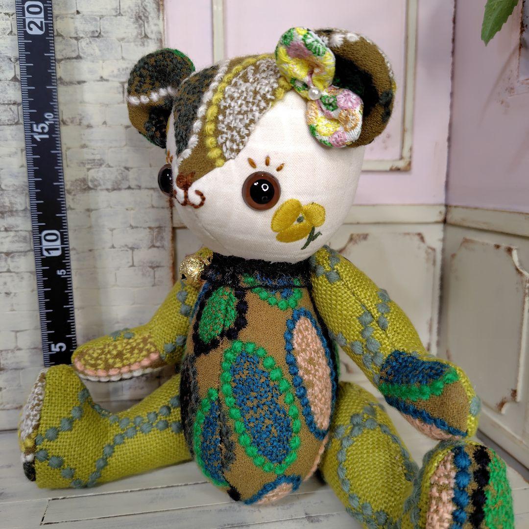 ガ*ん様 【オークションです】ミナペルホネン＊ハンドメイド＊ぬいぐるみ＊テディベ