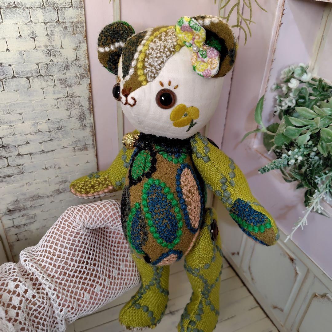 ガ*ん様 【オークションです】ミナペルホネン＊ハンドメイド＊ぬいぐるみ＊テディベ