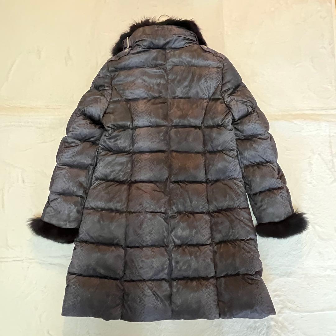 ダーマコレクション ダウンコート フォックスファー 大きいサイズ 【美品】