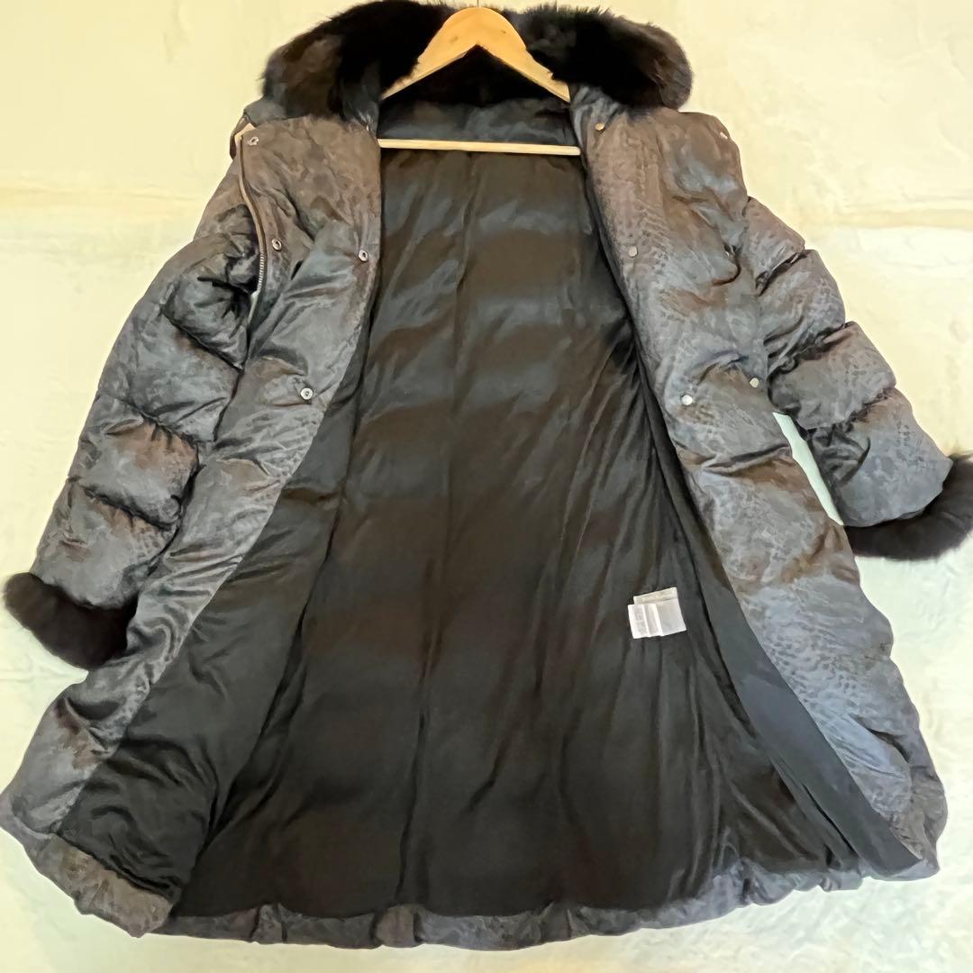 ダーマコレクション ダウンコート フォックスファー 大きいサイズ 【美品】
