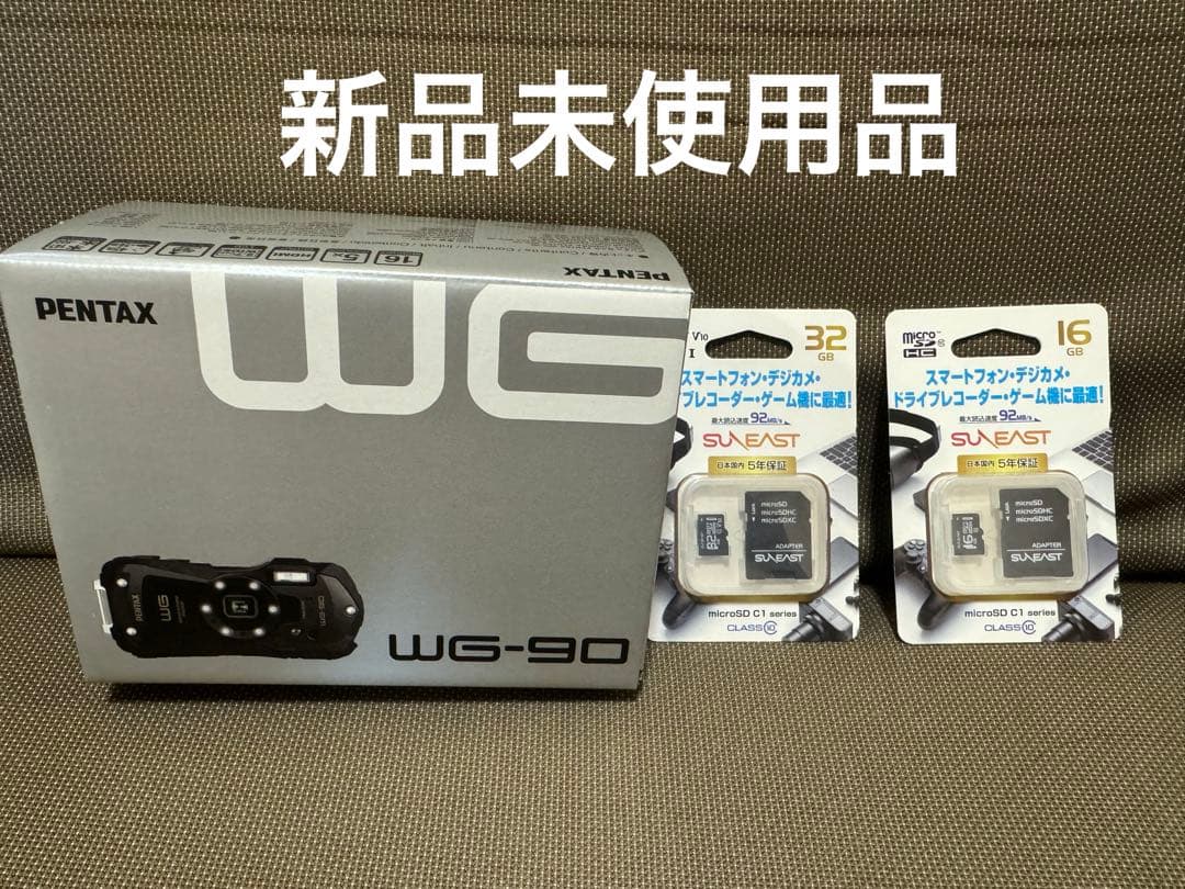 Pentax WG-90 ブラック　おまけ付き　sdカード32gb 16gb