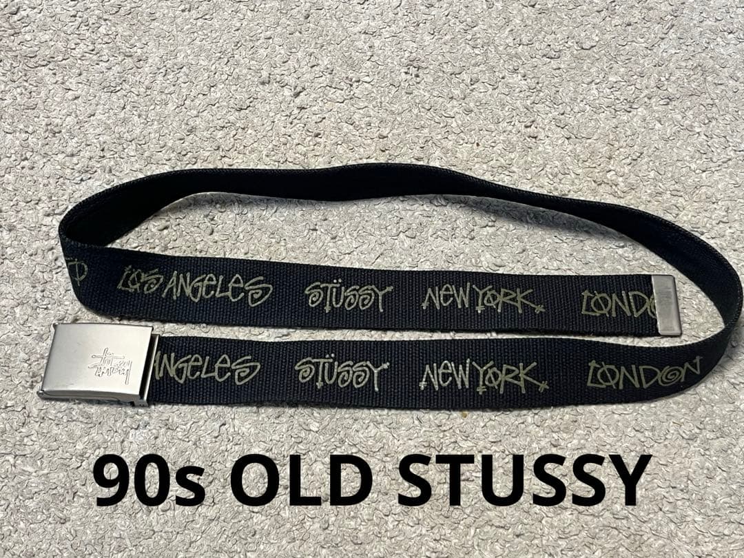 希少モデル ビンテージ OLD STUSSY ステューシー ベルト ガチャベルト