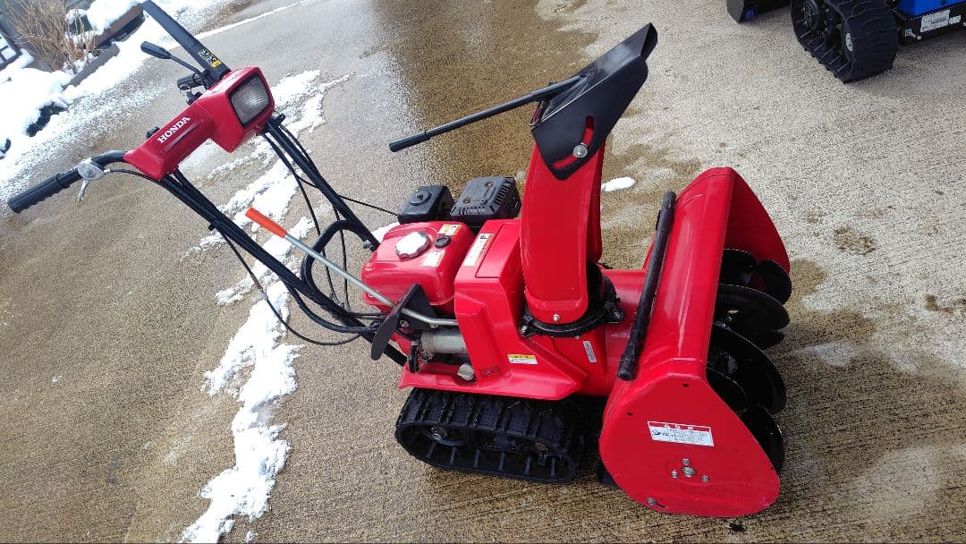 「引き取り限定」Honda 除雪機 赤 キャタピラ式