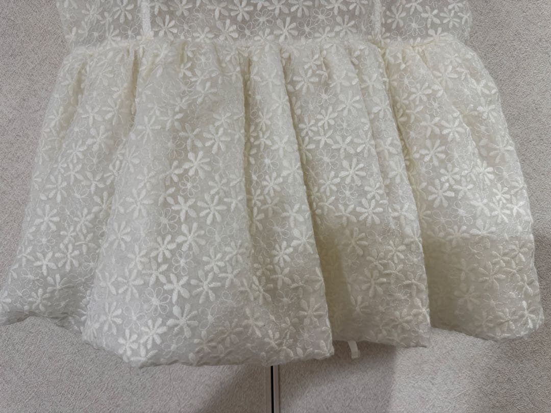 一度着用【rosymonster】 flora veil camisole 白