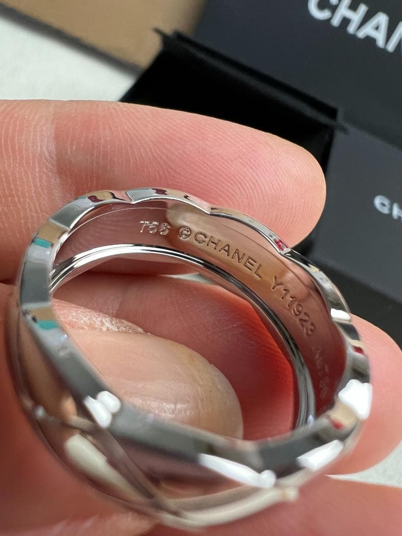 VIP顧客・シャネル CHANEL リング T56（8号）ジオメトリックカット