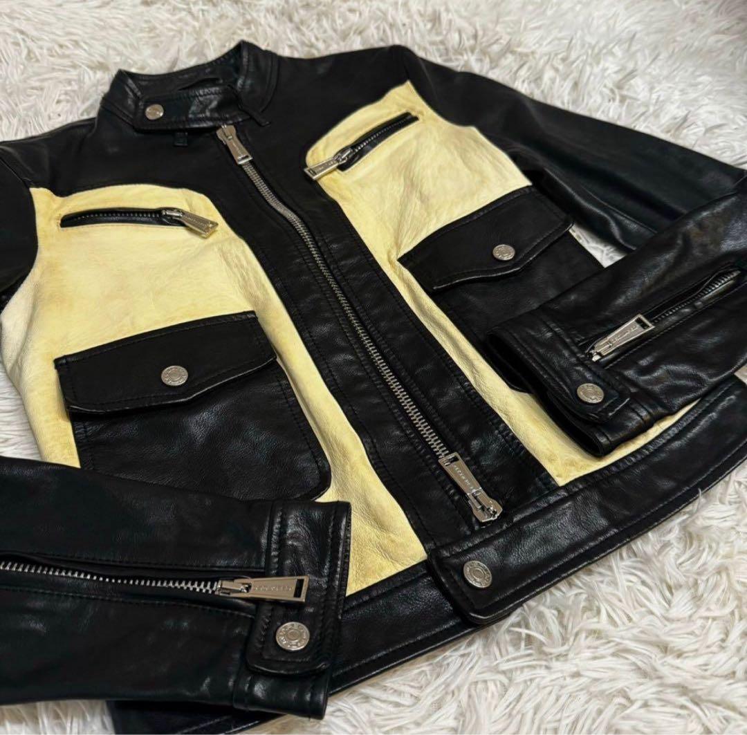 d*4様 ディースクエアード　イタリア製　レザージャケット　ライダース