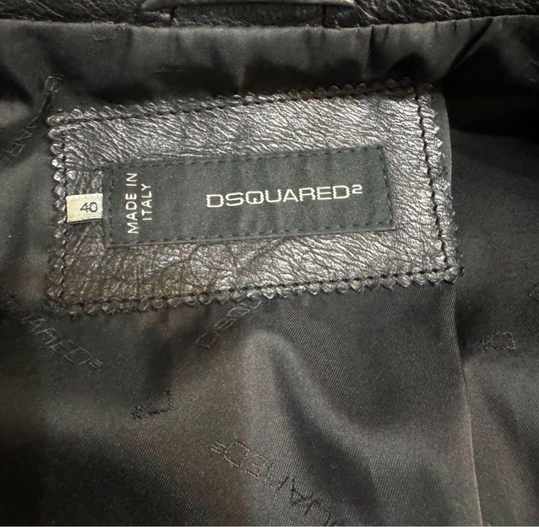 d*4様 ディースクエアード　イタリア製　レザージャケット　ライダース