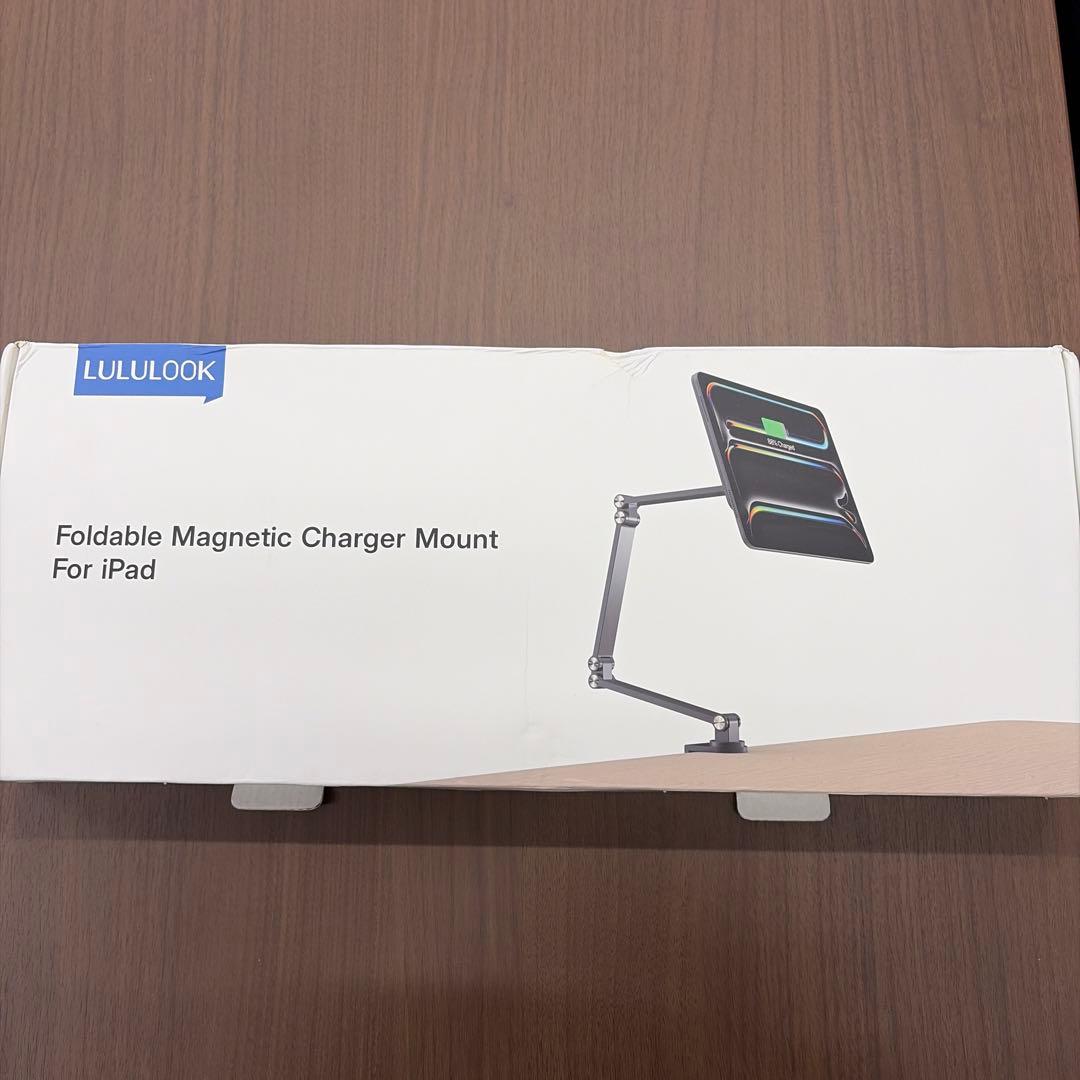 iPadアクセサリー LULULOOK Foldable Magnetic Charger Mount