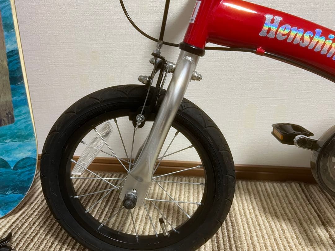 Henshinバイク 赤 幼児用自転車 14インチ