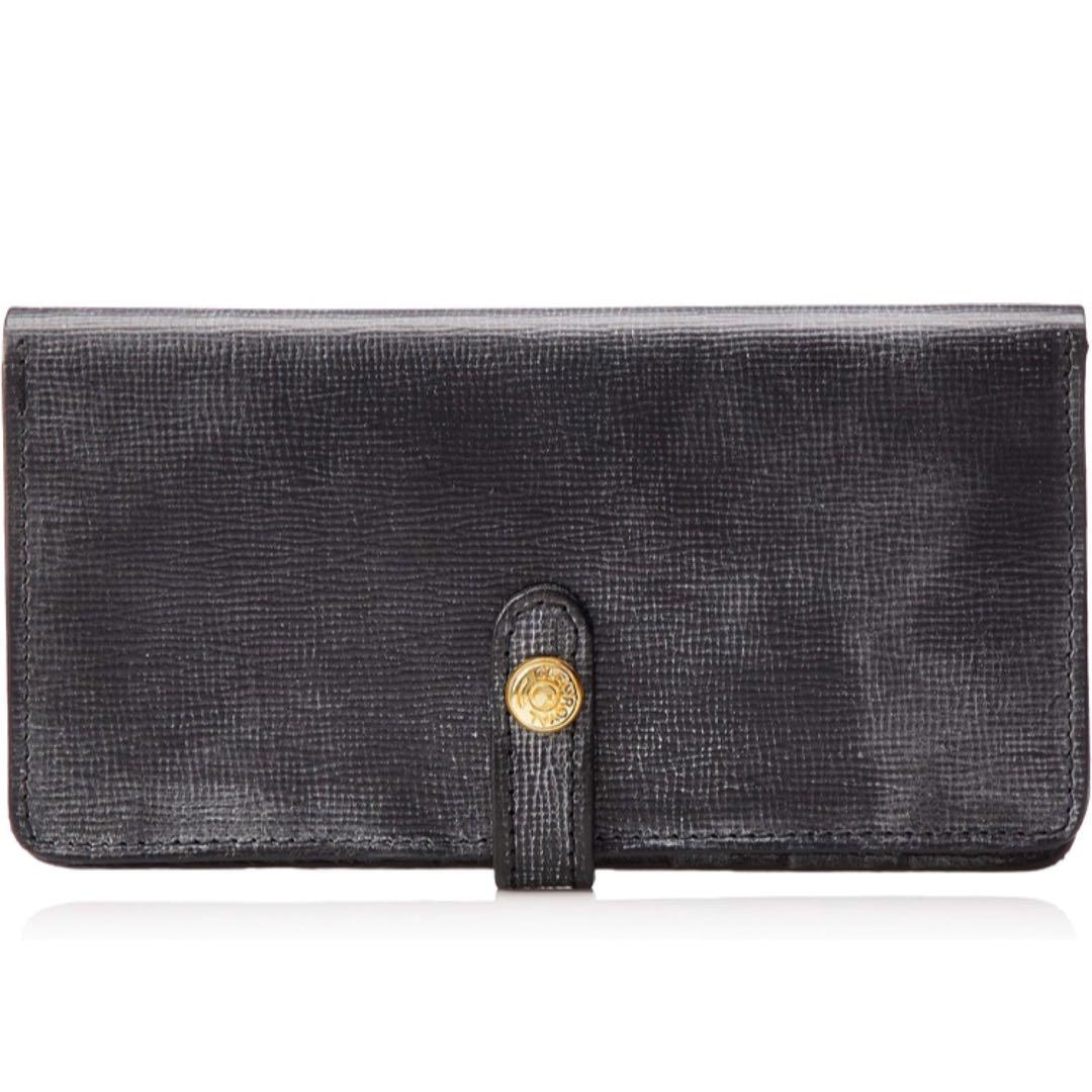 《良品》GLEN 長財布 ブラック レザー 本革 イギリス シボ