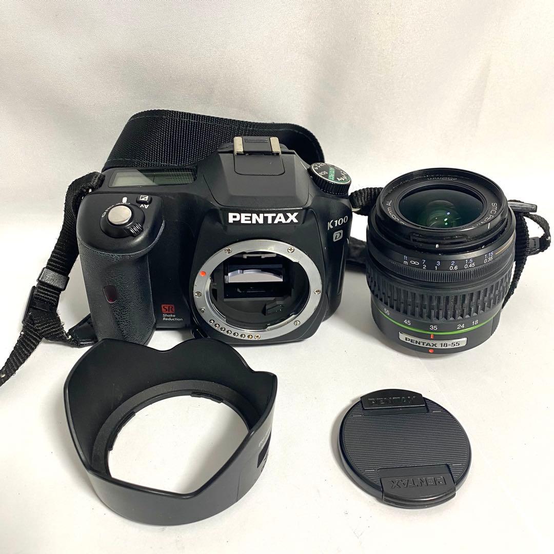 PENTAX K100D デジタル一眼レフカメラ ボディ レンズ 18-55