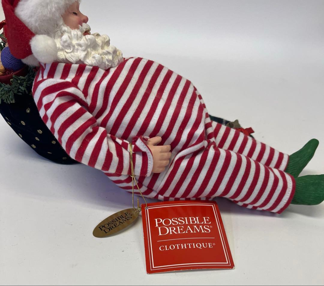 POSSIBLE DREAMS サンタクロースフィギュリン お昼寝 人形