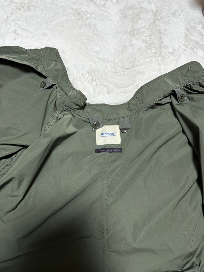BEAMSBOYオリーブグリーン 2WAYモッズコート