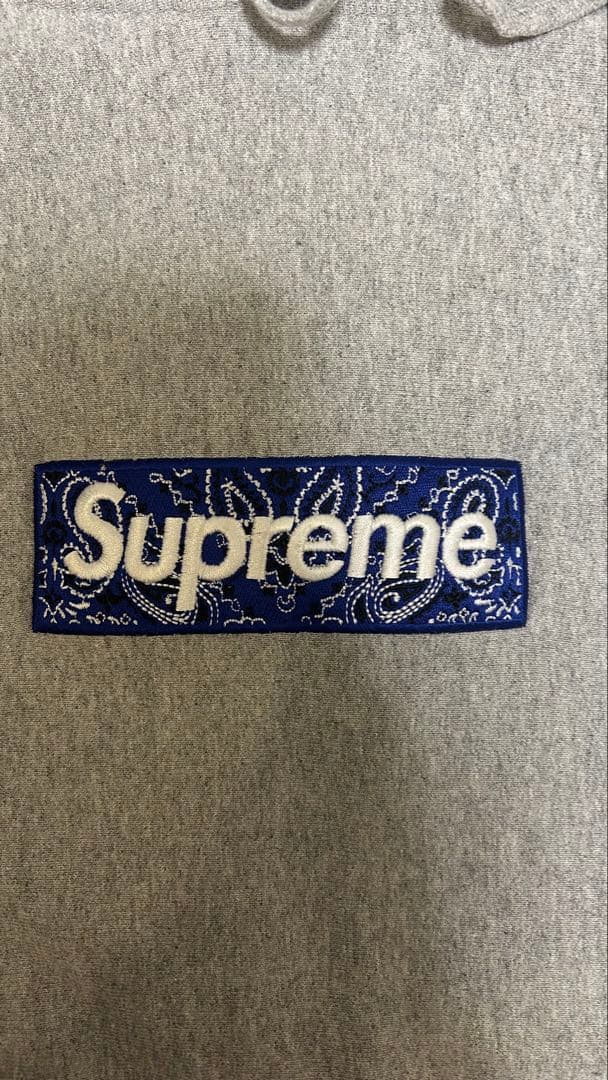 Supreme Box Logo パーカー Blue XL 正規品