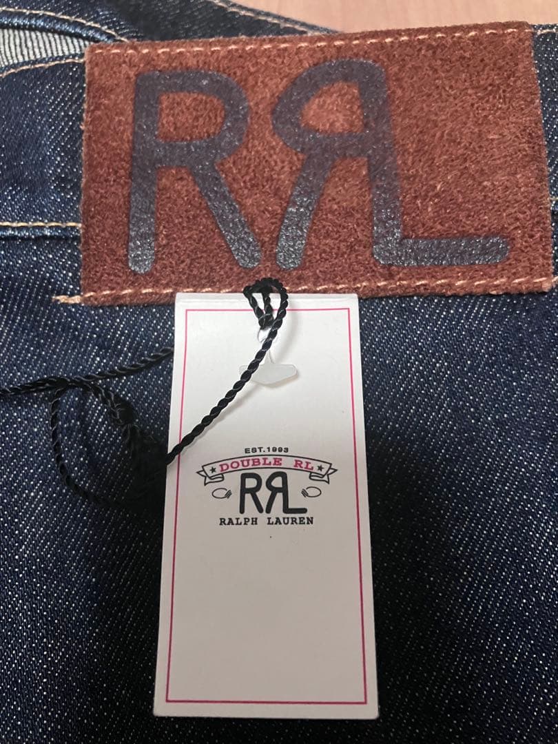 レザートリム デニム トート