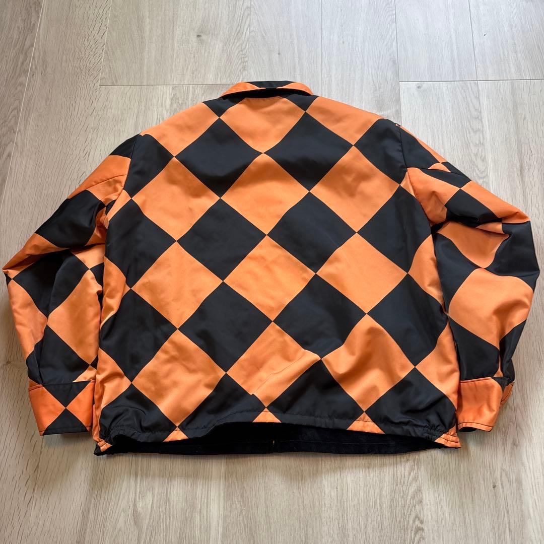 THREE FACE 襟付スカジャン リバーシブル ベロア 刺繍 アラスカ L