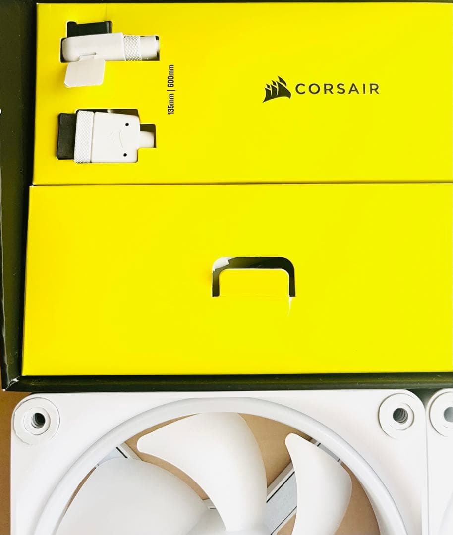 Corsair QX120 RGB ファン 3個セット ホワイト②