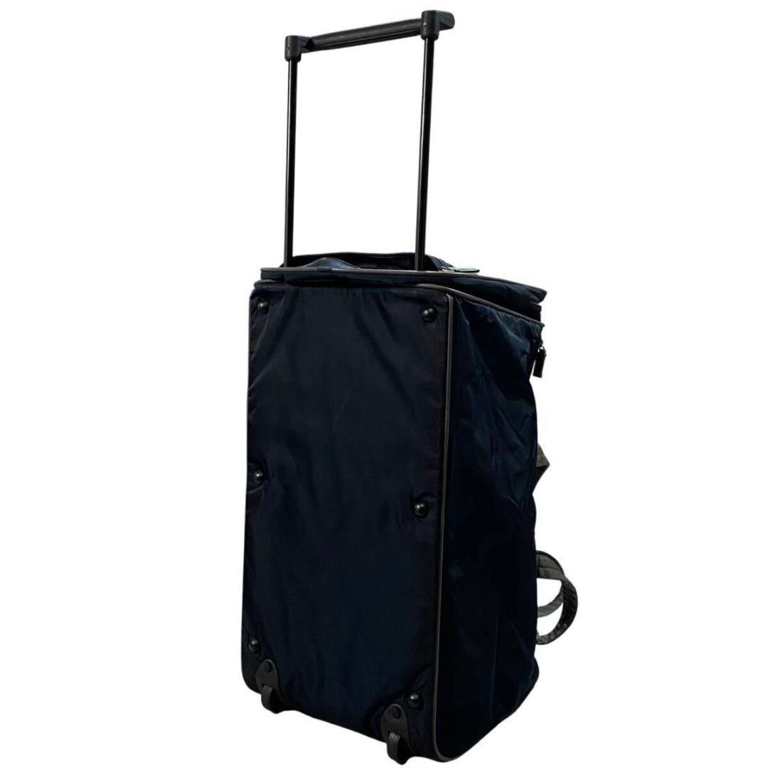 プラダスポーツ ナイロン トラベルバッグ キャリーケース ネイビー