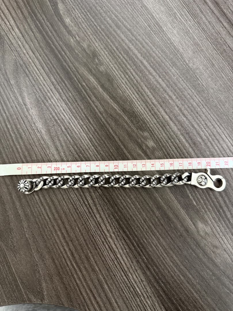 【最終値下げ！！】ブレスレット シルバー925 十字 クロス彫刻 クロム好きに