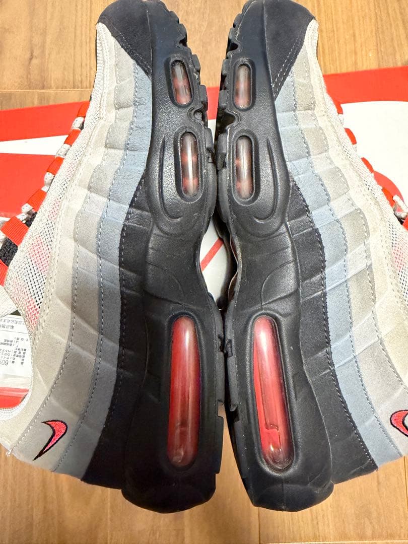靴 Nike air max 95 solar red