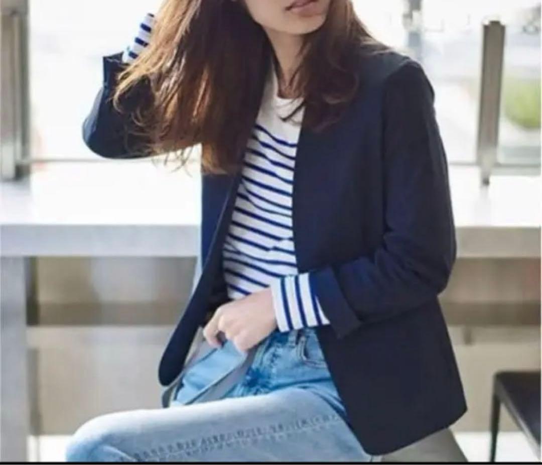 PLST ネイビー パンツスーツ 新品