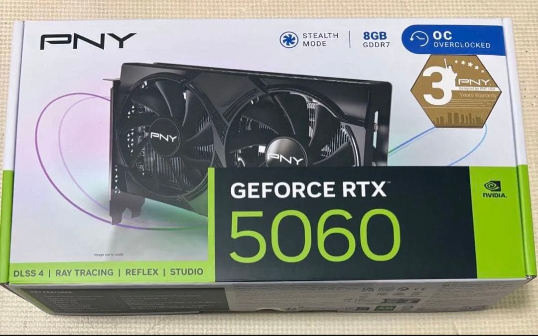 新品未開封PNY GeForce RTX 5060 8G