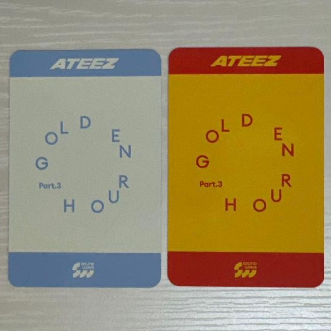 ateez gh3 soundwave ラキドロ 退勤 トレカ ソンファ 2枚