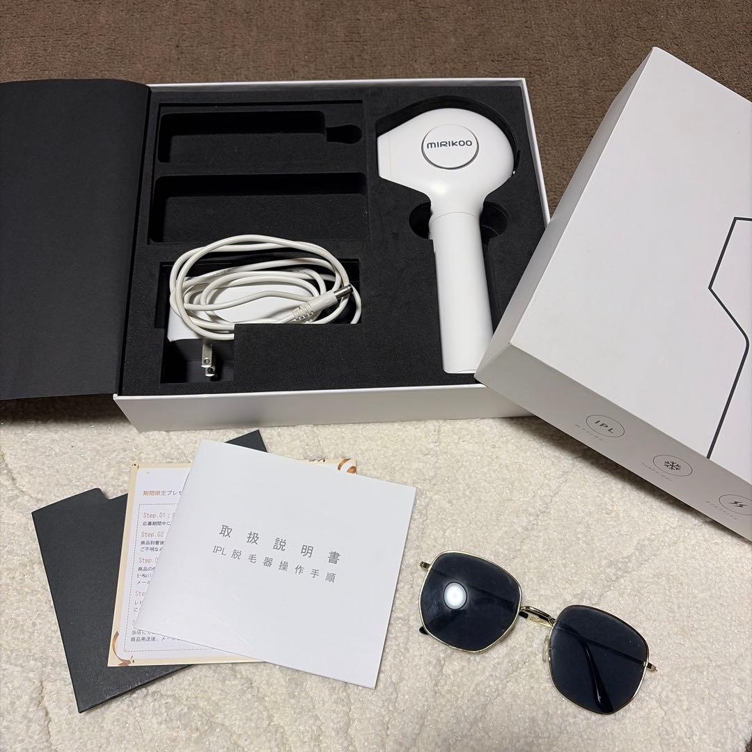 【最終値下げ】顔周り・髭脱毛にも◎ MIRIKOO IPL脱毛器 付属品・箱付き