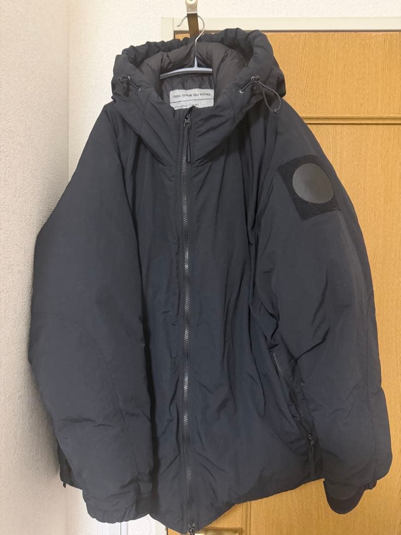 NANGA FREAKS STORE別注　フードダウンジャケット　ブラック　L