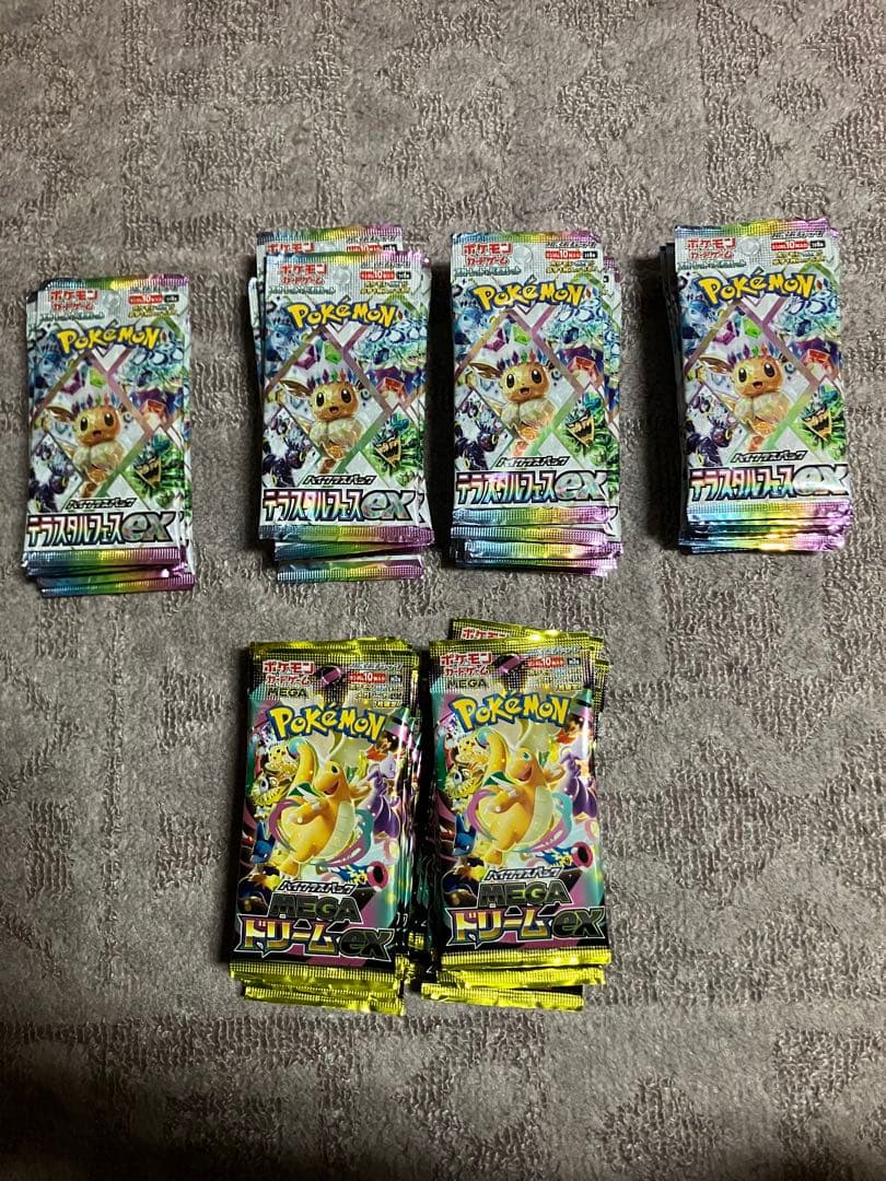 テラスタルフェス 40パック　メガドリーム 15パック サーチ済み