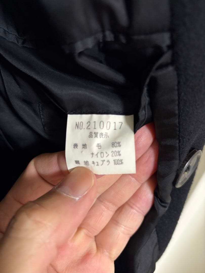 5351 ダブル ロングコート ブラック 2(ＥＩ)