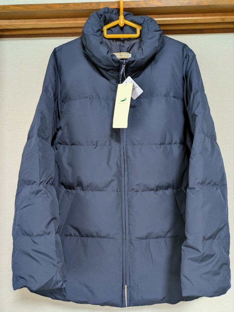 お値下げCROCODILE ダウンジャケットコートLサイズネイビー　新品タグ付き