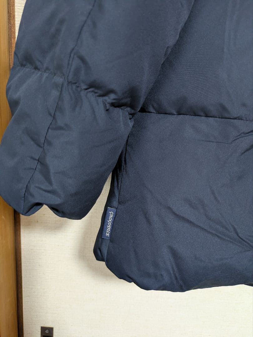 お値下げCROCODILE ダウンジャケットコートLサイズネイビー　新品タグ付き